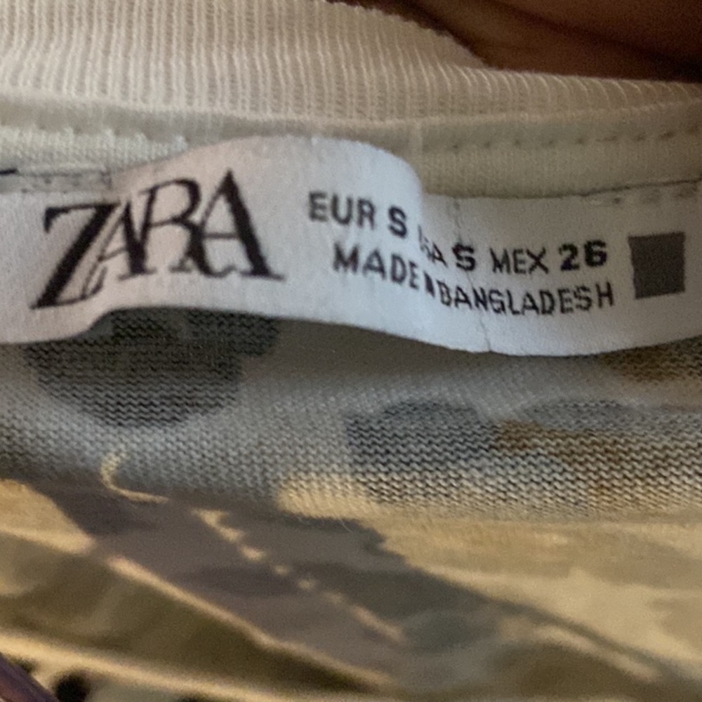 Zara Women’s Pullover Short Sleeves Leopard Print Tee Size Small. - Picture 5 of 6